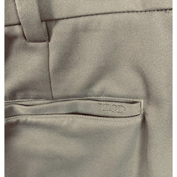 #1450  Izod XFG Mens Size 40x30 Tan Beige Performance Style Casual Pants Golf - Picture 6 of 7